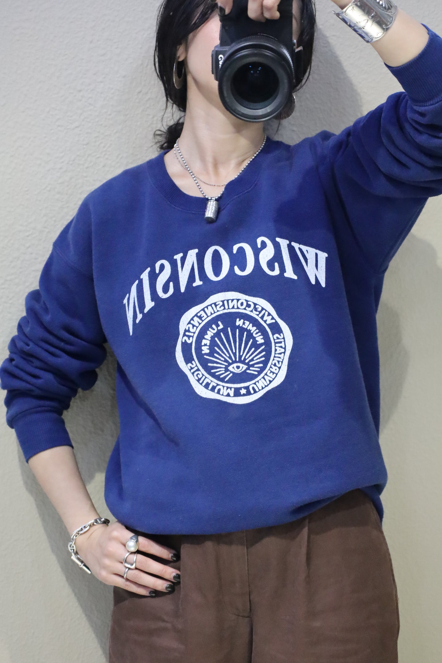 Z1029 / 1990's CASCADE SPORT WISCONSIN print sweat