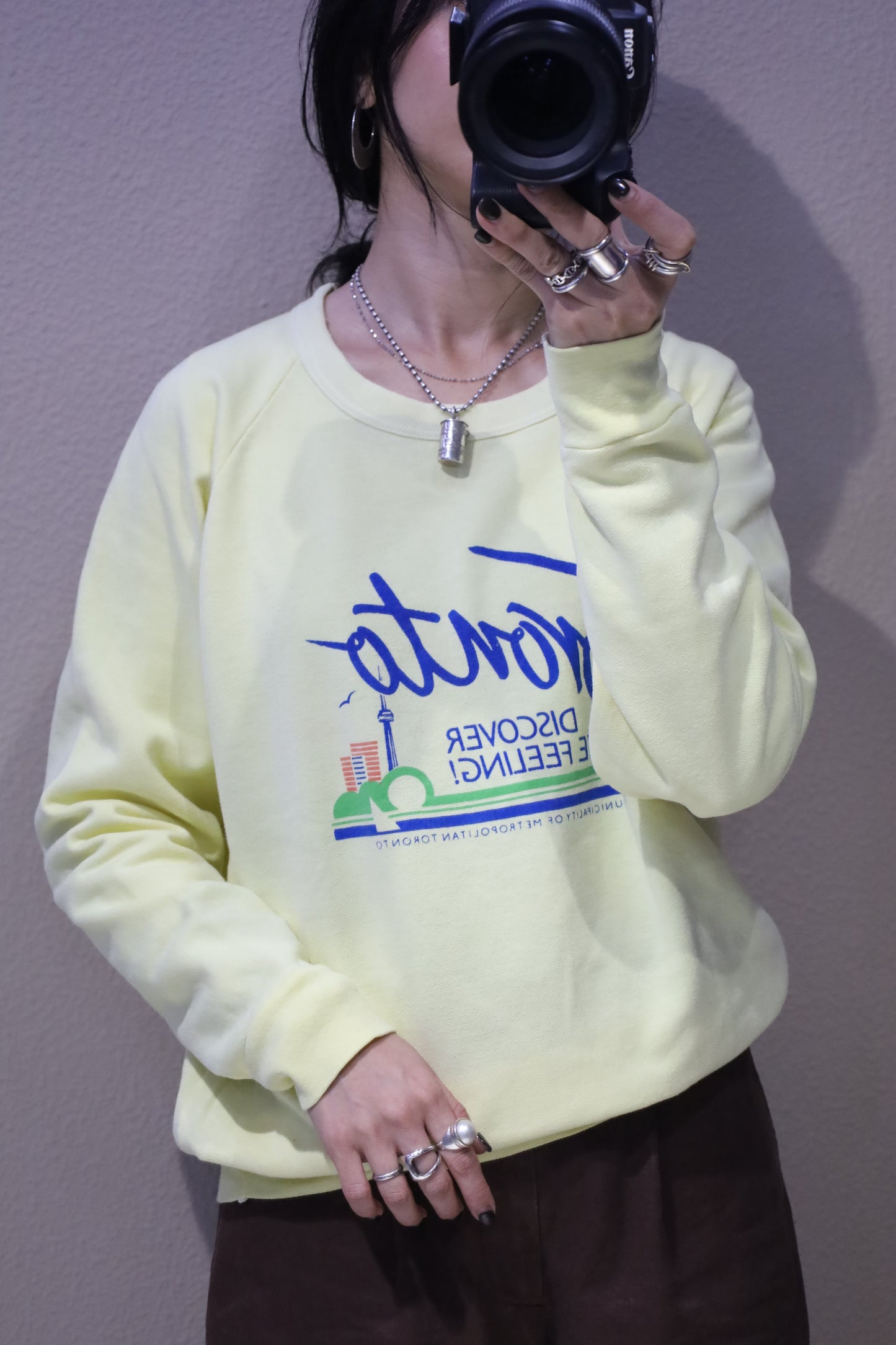 B1017 / 1990's Tront print sweat