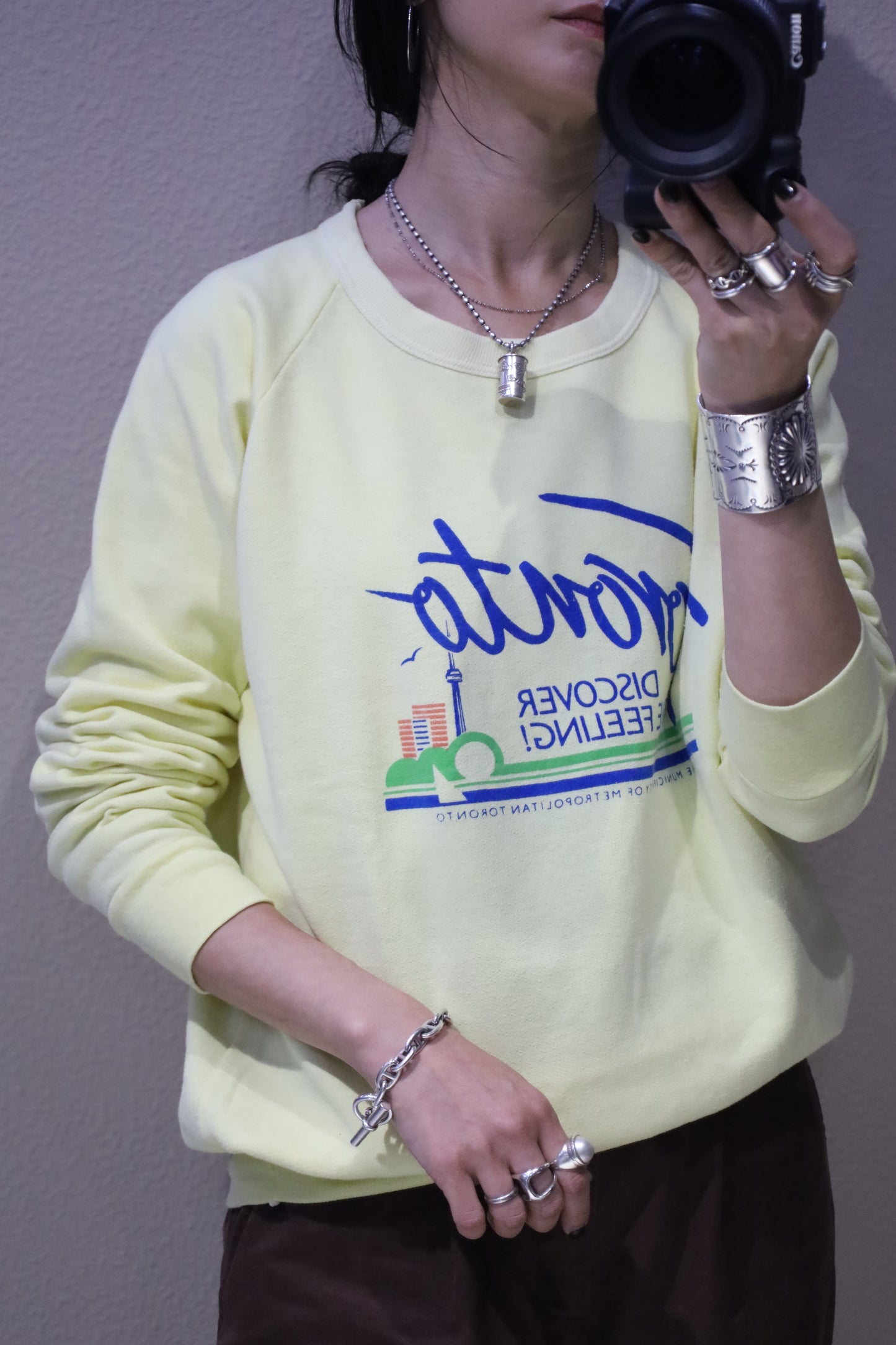 B1017 / 1990's Tront print sweat