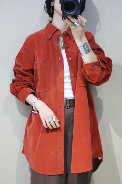 579 / 1990's LAND'S END corduroy shirt