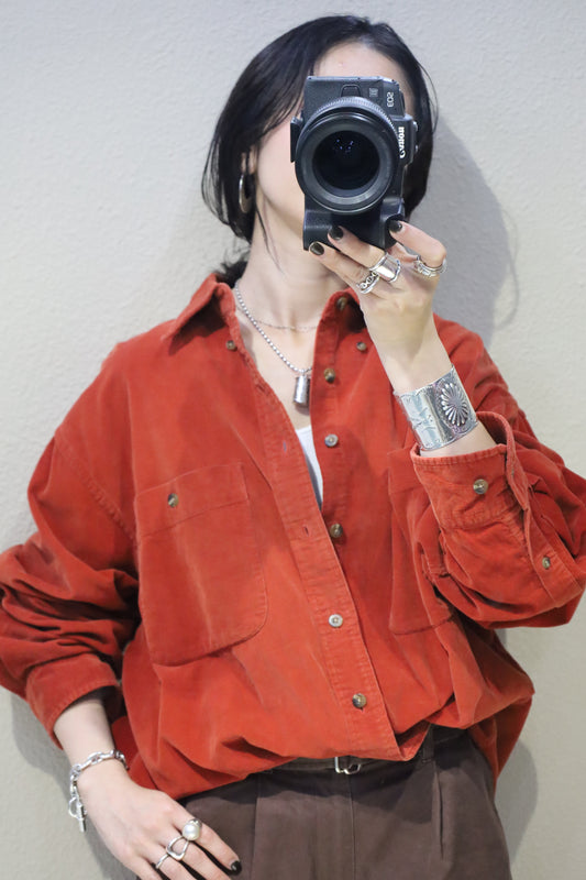 579 / 1990's LAND'S END corduroy shirt