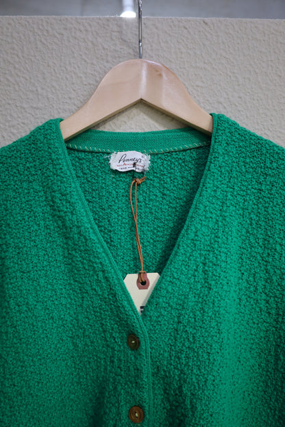 694 / 1960's Vintage ACRYL fabric cardigan