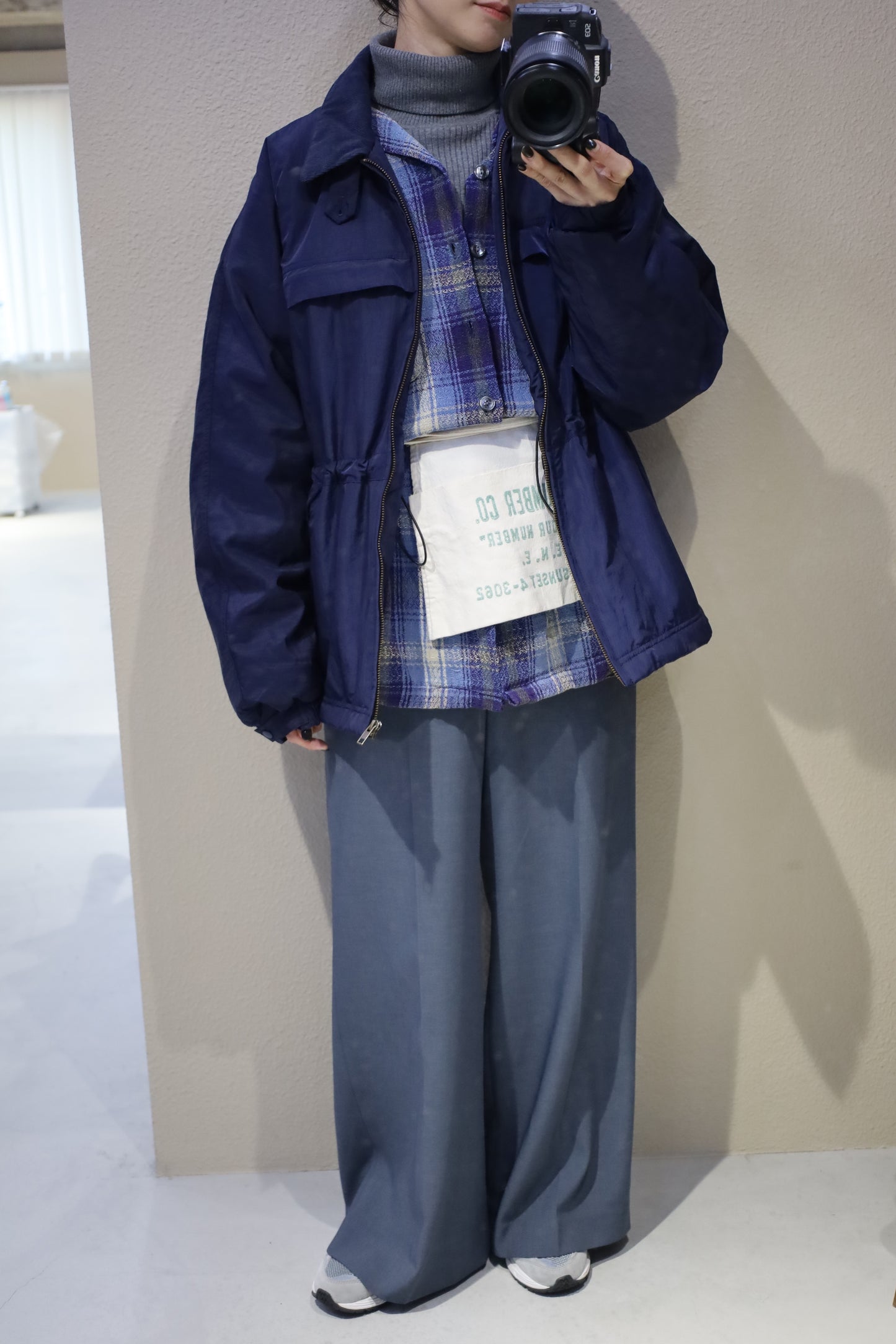 HOWIE padding blouson (navy)