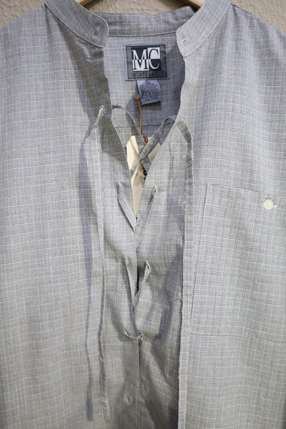 681 / early 2000's MONTE CARLO remake laceup Shirt