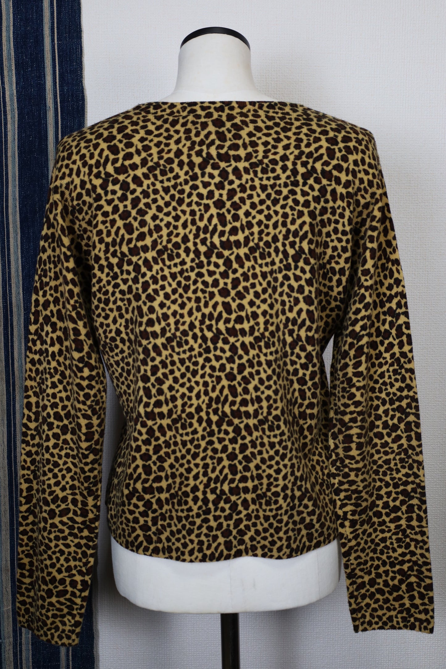 A427 / SML Design Leopard pattern Crewneck Cardigan