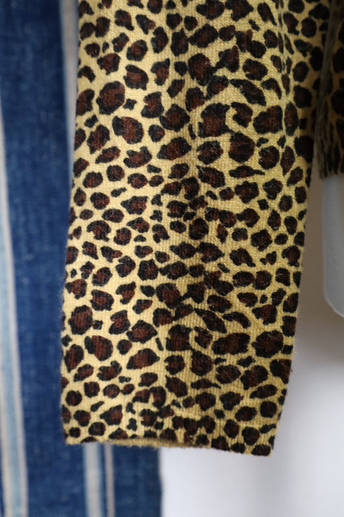 A427 / SML Design Leopard pattern Crewneck Cardigan