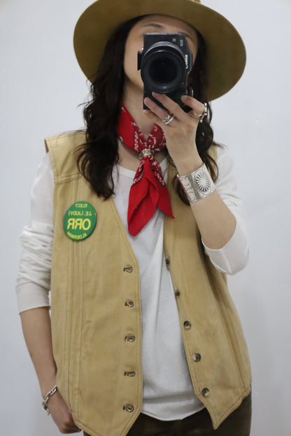 A539 / 1970's Lee Moleskin fabric work vest
