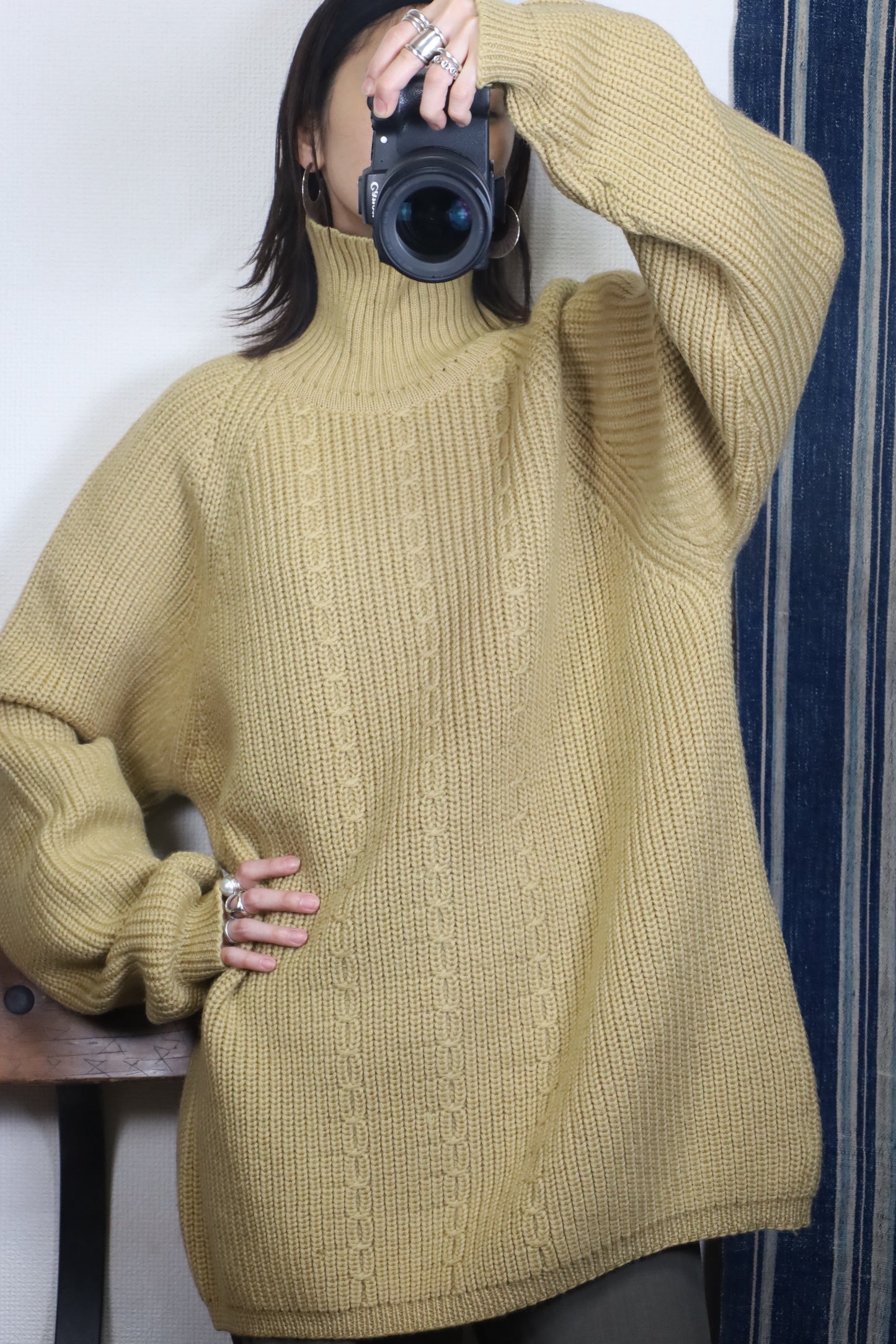 1 / 1960-70's Vintage Wolsey turtle knit