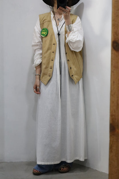 A539 / 1970's Lee Moleskin fabric work vest