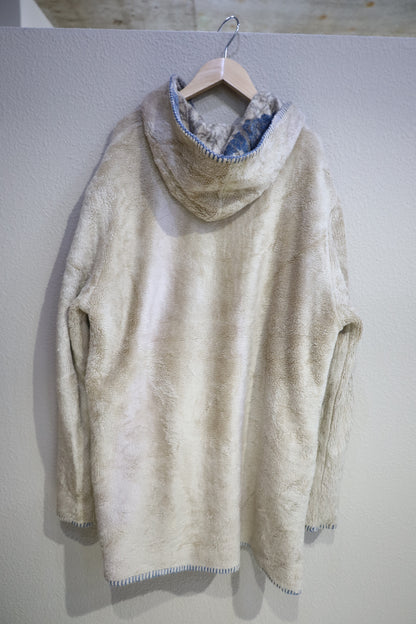 F46 / 1980's OLD UNKNOWN Reversible Fooded Coat