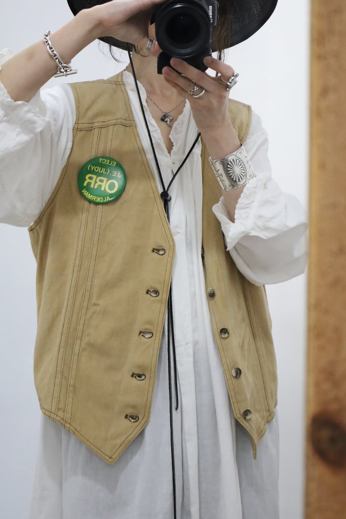 A539 / 1970's Lee Moleskin fabric work vest