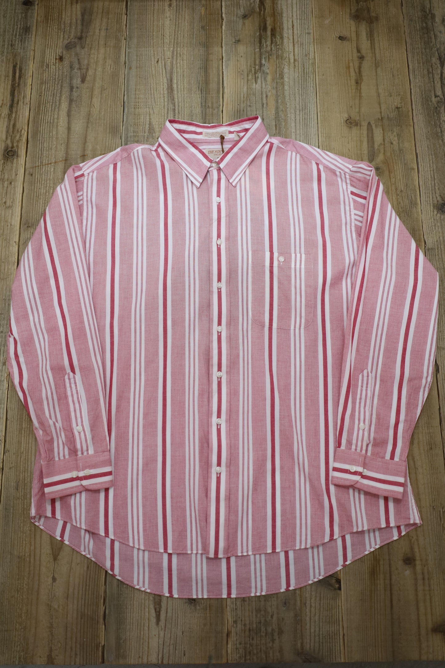 B737 / 1980's THE FOX COLLECTIONS stripe shirt