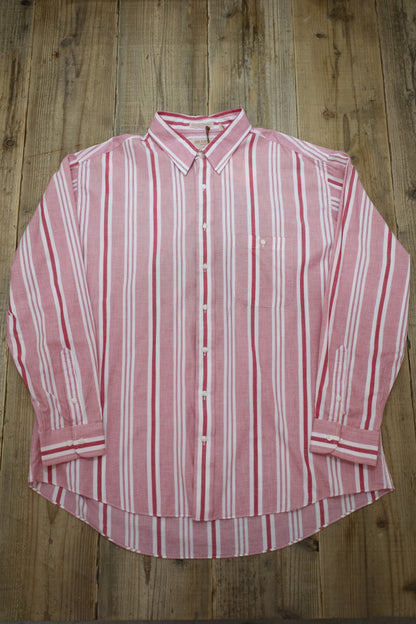 B737 / 1980's THE FOX COLLECTIONS stripe shirt