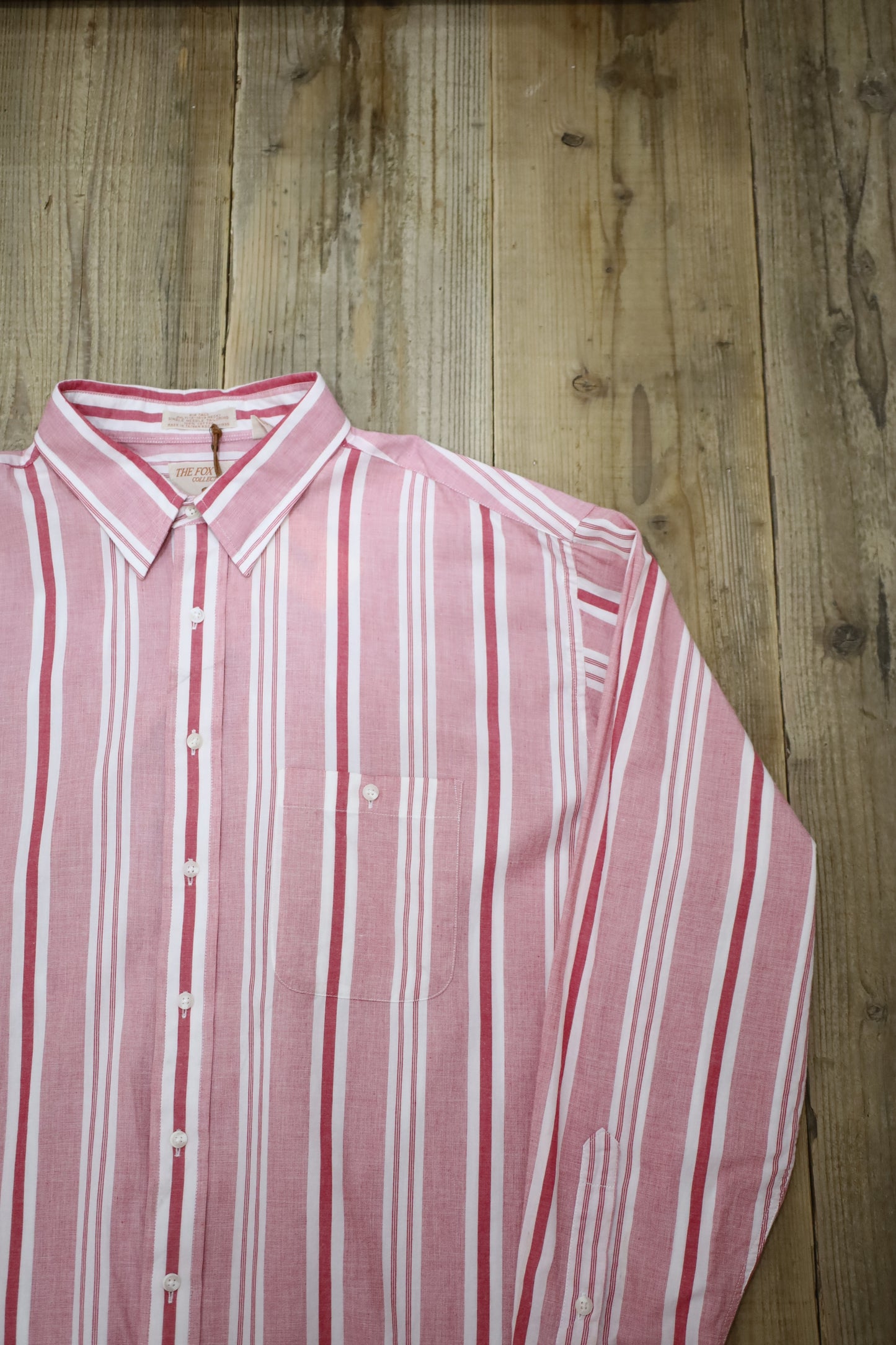 B737 / 1980's THE FOX COLLECTIONS stripe shirt