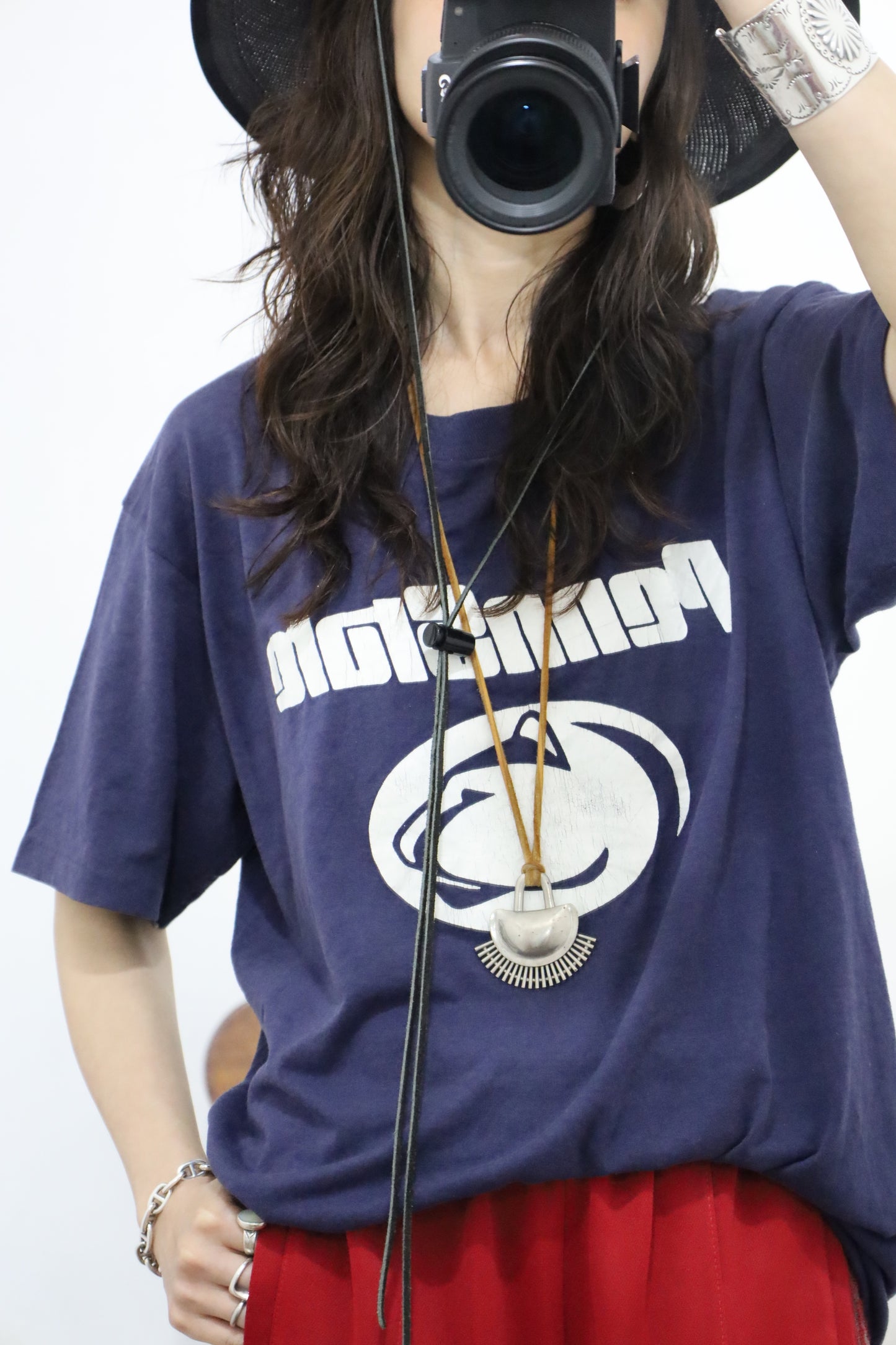 B816 / 1980's sports wear print tee