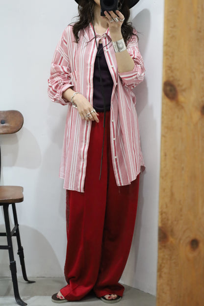 B737 / 1980's THE FOX COLLECTIONS stripe shirt