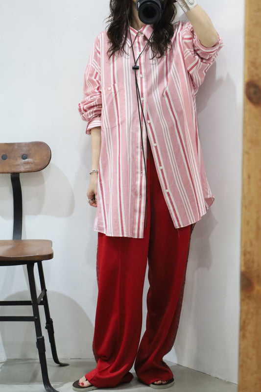 B737 / 1980's THE FOX COLLECTIONS stripe shirt