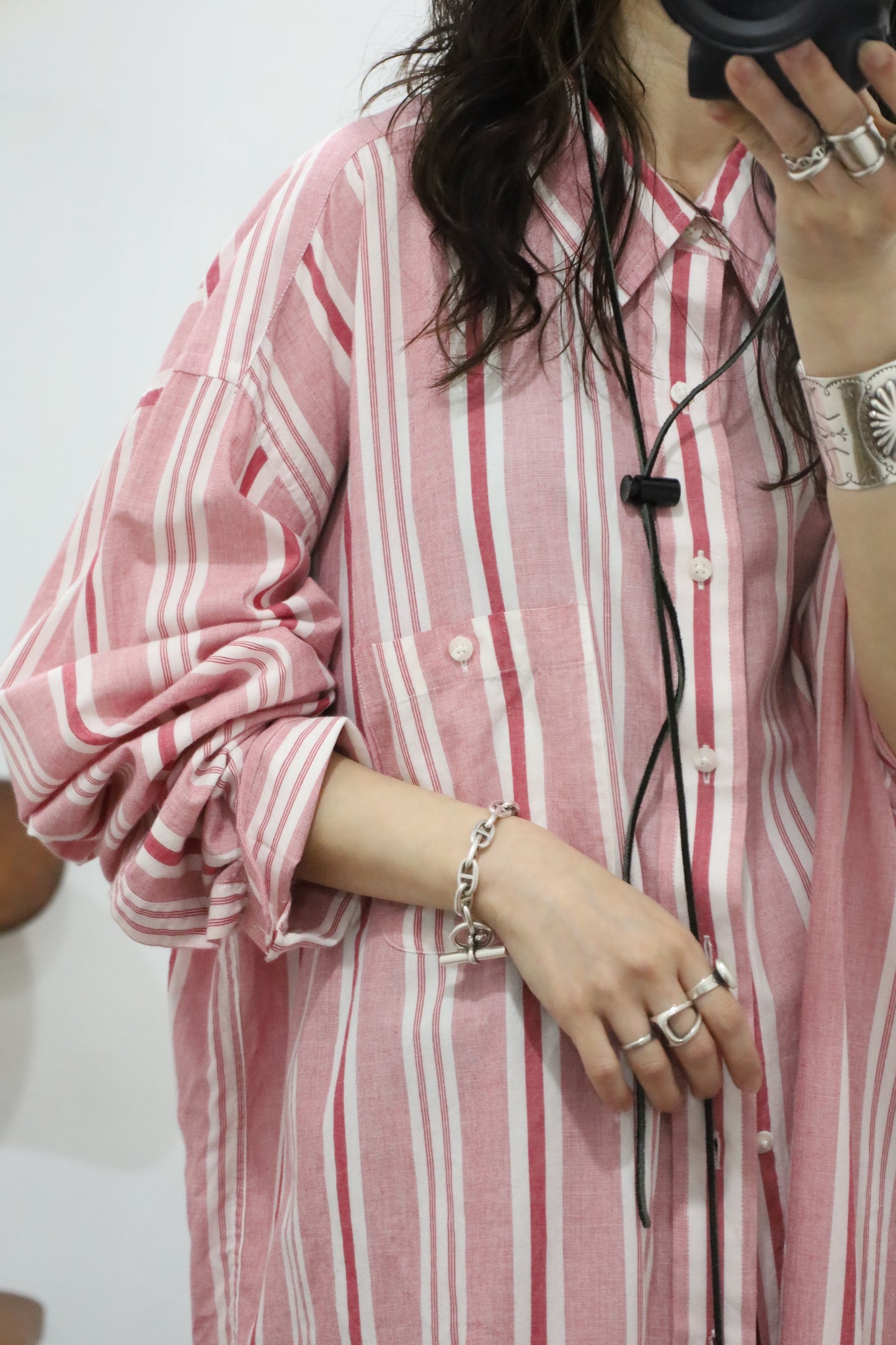 B737 / 1980's THE FOX COLLECTIONS stripe shirt