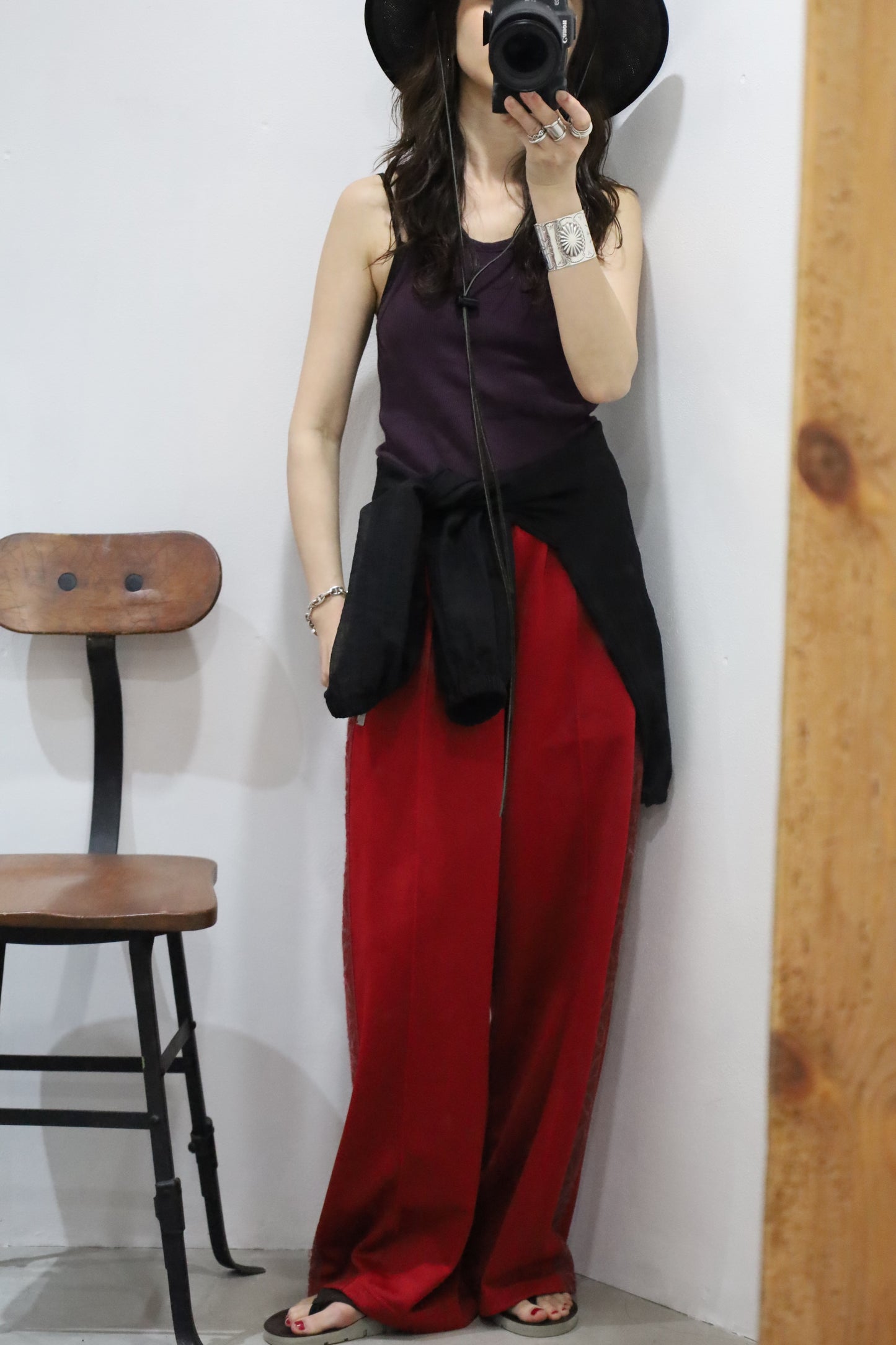 HOWIE Sheer Blouson (black)