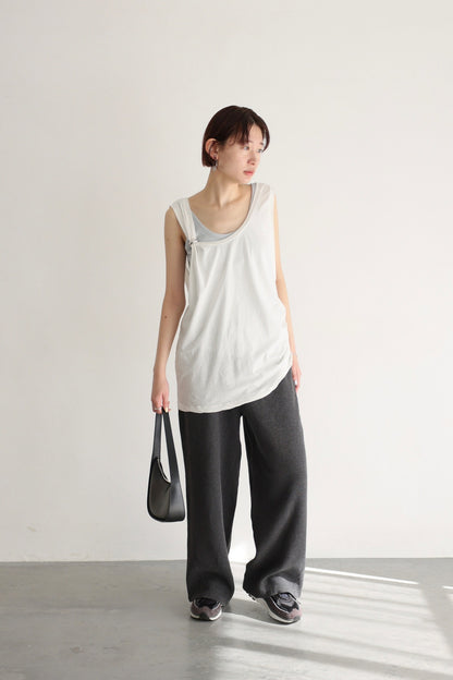 2WAY Shirring Tank (white)