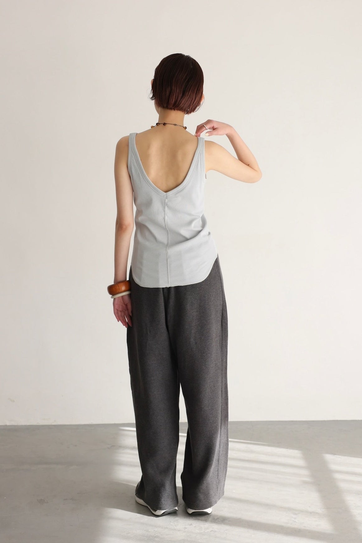 Soft Fit Pad Tank (saxe blue)