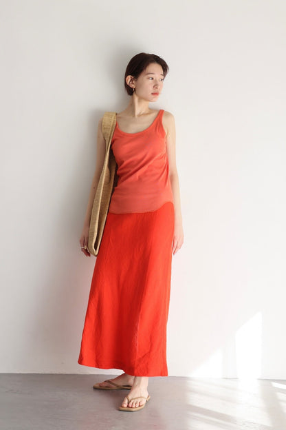 Soft Fit Pad Tank (orange)