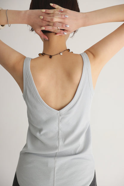 Soft Fit Pad Tank (saxe blue)