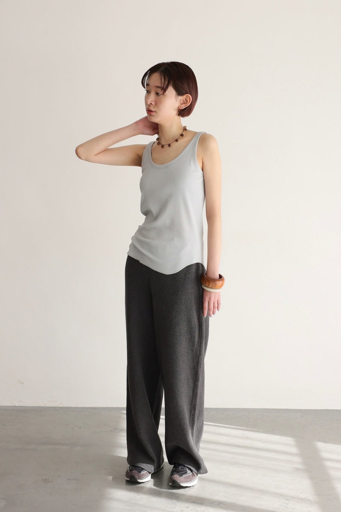 Soft Fit Pad Tank (saxe blue)