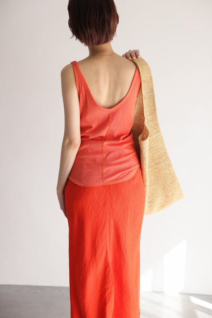 Soft Fit Pad Tank (orange)