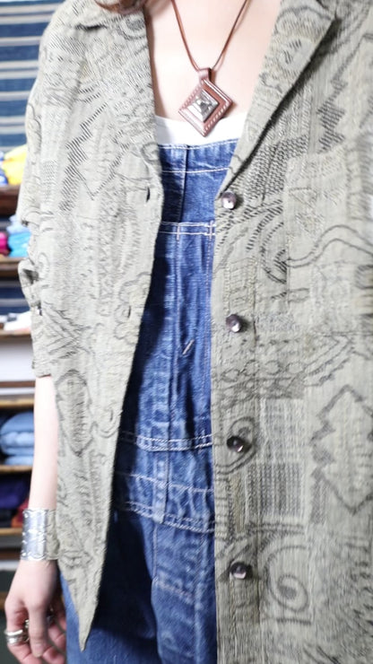 E144 / 2000's Used CHICO'S DESIGN Pattern Jacket